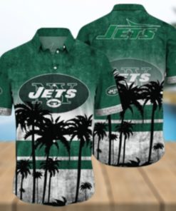 New York Jets Logo Coconut Tropical Hawaiian Shirt Beach Gift For Fans