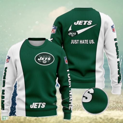 New York Jets NFL Just Hate Us Personalized For Fans Sweater New