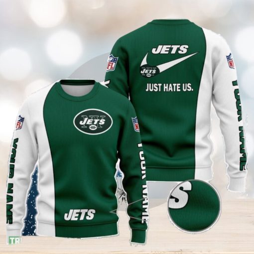 New York Jets NFL Just Hate Us Personalized For Fans Sweater New