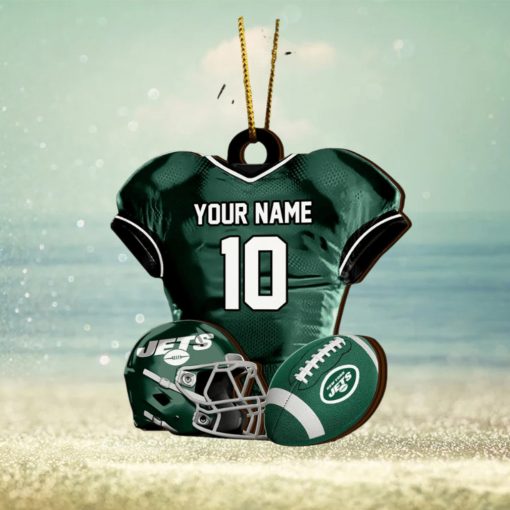 New York Jets NFL Sport Ornament Custom Name And Number