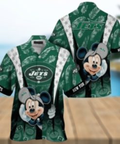 New York Jets nfl mickey mouse Hawaiian Shirt custom for fan