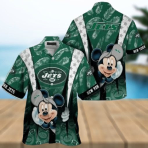 New York Jets nfl mickey mouse Hawaiian Shirt custom for fan