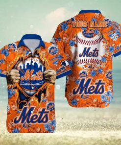 New York Mets MLB Custom Name Aloha 3D Hawaiian Shirt Summer Gift