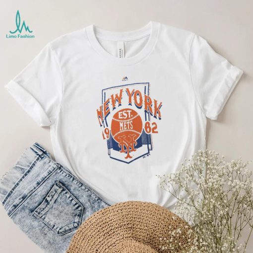 New York Mets Majestic Vintage Style T Shirt