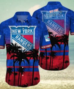 New York Rangers NHL Logo Coconut Tropical Hawaiian Shirt Beach Gift For Fans