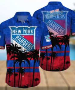 New York Rangers NHL Logo Coconut Tropical Hawaiian Shirt Beach Gift For Fans