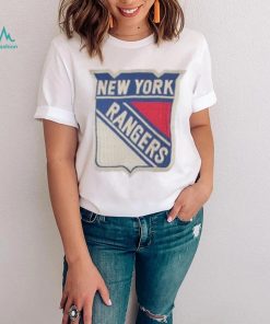 New York Rangers Red Jacket Heathered Hillwood T Shirt