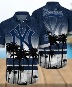 NewYork Yankees MLB Logo Coconut Tropical Hawaiian Shirt Beach Gift For Fans