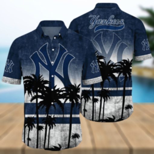 NewYork Yankees MLB Logo Coconut Tropical Hawaiian Shirt Beach Gift For Fans