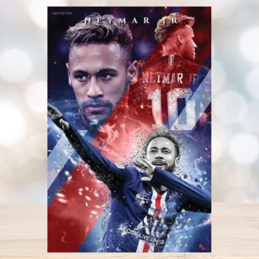 Neymar Jr. Football Poster