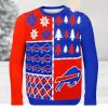 New York Giants Santa Claus On Chimney Ugly Christmas Sweaters