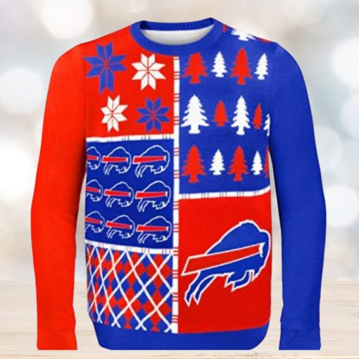 Nfl Buffalo Bills Busy Block Ugly Christmas Sweaters