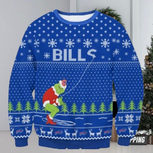 Nfl Buffalo Bills The Grinch Snowflakes Ugly Christmas Sweaters