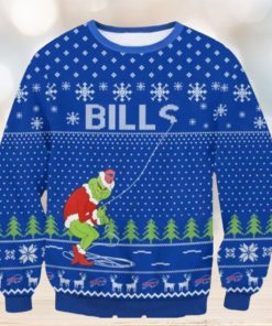 Nfl Buffalo Bills The Grinch Snowflakes Ugly Christmas Sweaters