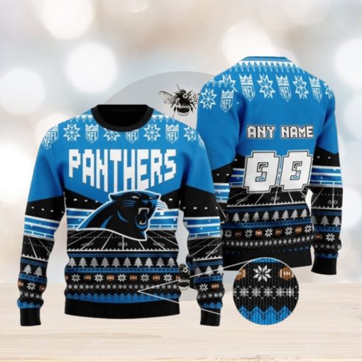 Nfl Carolina Panthers Personalized Ugly Christmas Sweaters