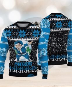 Nfl Carolina Panthers Santa Claus Dabbing Ugly Christmas Sweaters