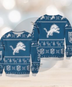 Nfl Detroit Lions Christmas Aop Festivity Ugly Christmas Sweaters