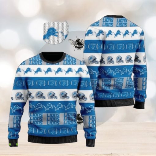 Nfl Detroit Lions Christmas Parttern Ugly Christmas Sweaters