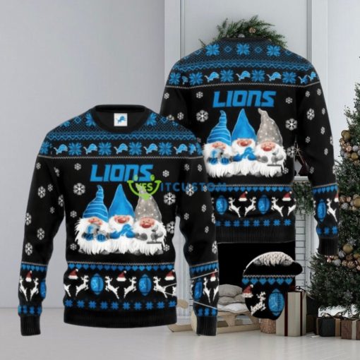 Nfl Detroit Lions Gnome Ugly Christmas Sweaters