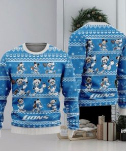 Nfl Detroit Lions Mickey Mouse Disney Ugly Christmas Sweaters