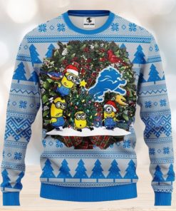 Nfl Detroit Lions Minion Ugly Christmas Sweaters