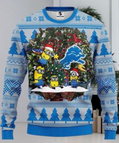 Nfl Detroit Lions Minion Ugly Christmas Sweaters