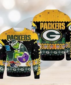 Nfl Green Bay Packers Grinch Funny Ugly Christmas Sweaters