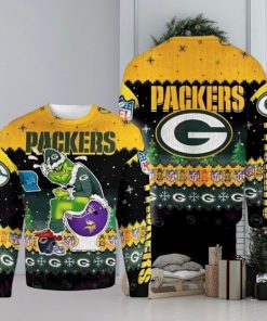 Nfl Green Bay Packers Grinch Funny Ugly Christmas Sweaters