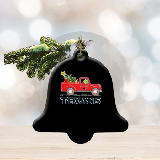 Nfl Houston Texans Santa Grinch Driving Truck Christmas 2023 Ornament