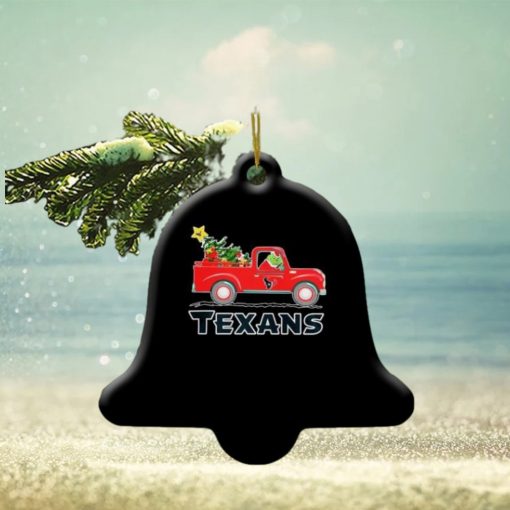 Nfl Houston Texans Santa Grinch Driving Truck Christmas 2023 Ornament