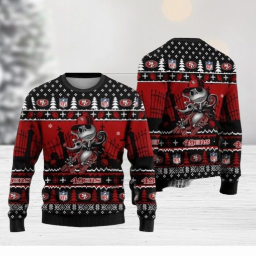 Nfl Jack Skellington San Francisco 49Ers Ugly Christmas Sweaters