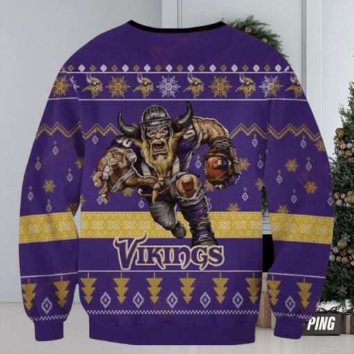 Nfl Minnesota Vikings Funny Mascot Ugly Christmas Sweaters