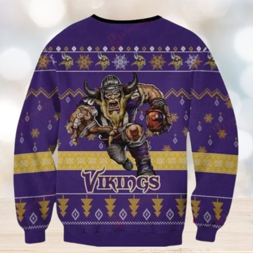 Nfl Minnesota Vikings Funny Mascot Ugly Christmas Sweaters