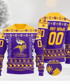 Nfl Minnesota Vikings Personalized Ugly Christmas Sweaters