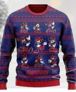 Nfl New York Giants Black Blue Ugly Christmas Sweaters