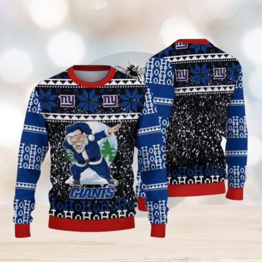 Nfl New York Giants Santa Claus Ho Ho Ho Ugly Christmas Sweaters