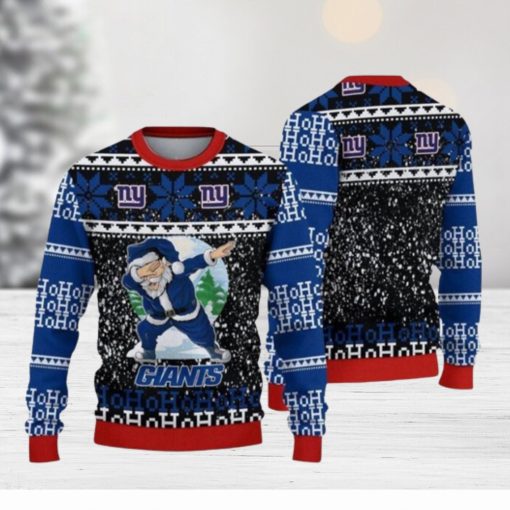 Nfl New York Giants Santa Claus Ho Ho Ho Ugly Christmas Sweaters