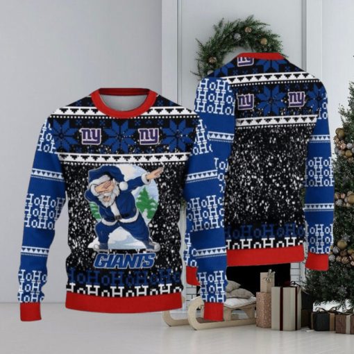 Nfl New York Giants Santa Claus Ho Ho Ho Ugly Christmas Sweaters