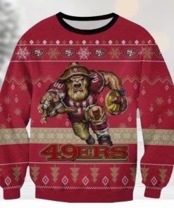 Nfl San Francisco 49Ers Players Mascot Ugly Christmas Sweaters