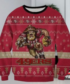 Nfl San Francisco 49Ers Players Mascot Ugly Christmas Sweaters