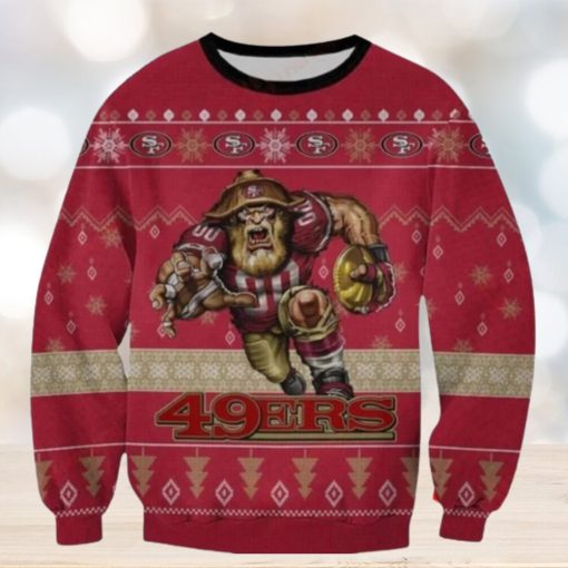 Nfl San Francisco 49Ers Players Mascot Ugly Christmas Sweaters