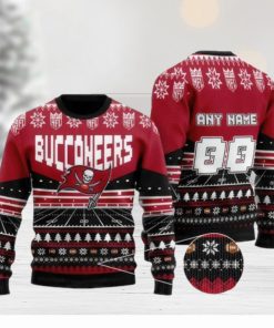 Nfl Tampa Bay Buccaneers Custom Name And Number Ugly Christmas Sweaters