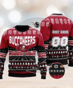 Nfl Tampa Bay Buccaneers Custom Name And Number Ugly Christmas Sweaters