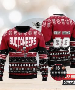 Nfl tampa bay buccaneers custom name and number ugly christmas Sweater