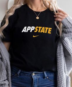 Nike Appalachian State Mountaineers Black Dri FIT Velocity Football Team Issue T Shirt