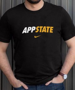 Nike Appalachian State Mountaineers Black Dri FIT Velocity Football Team Issue T Shirt