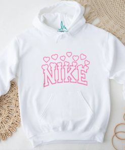 Nike Logo Pink Heart Valentine shirt