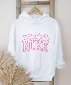 Nike Logo Pink Heart Valentine shirt