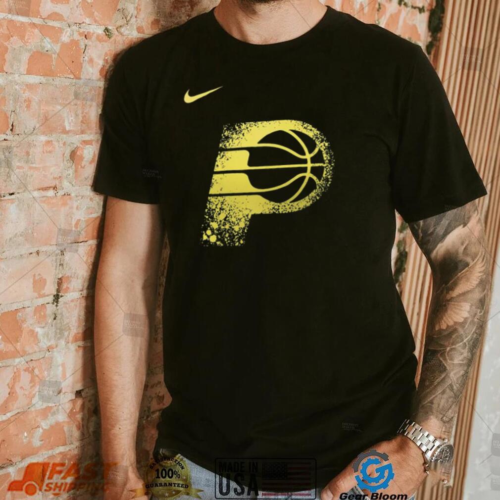 Nike Men’s 2023 24 City Edition Indiana Pacers Logo T Shirt Nike Men’s 2023 24 City Edition Indiana Pacers Logo T Shirt