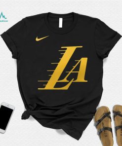 Nike Men's 2023 24 City Edition Los Angeles Lakers Logo T Shirt